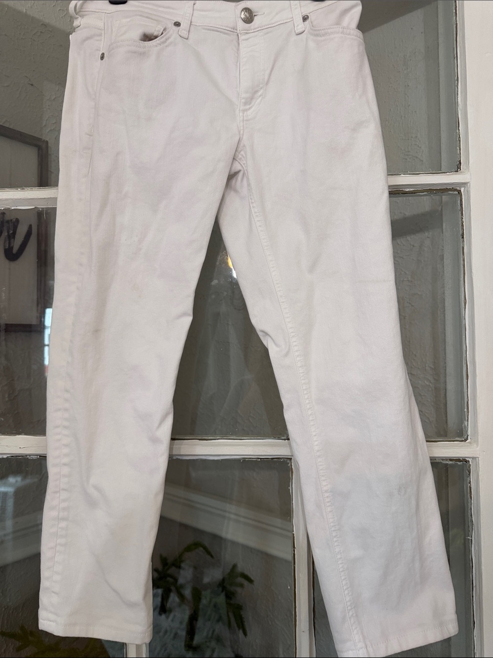 Rag & Bone Women's White 27 Straight-Leg Jeans